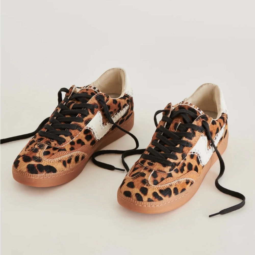 Dolce Vita Notice Stitch Dk Leopard Calf Hair sneakers